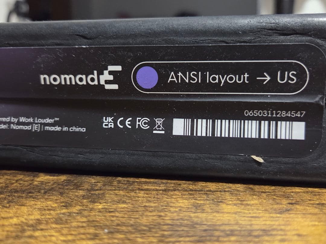 キーボード worklouder nomadE