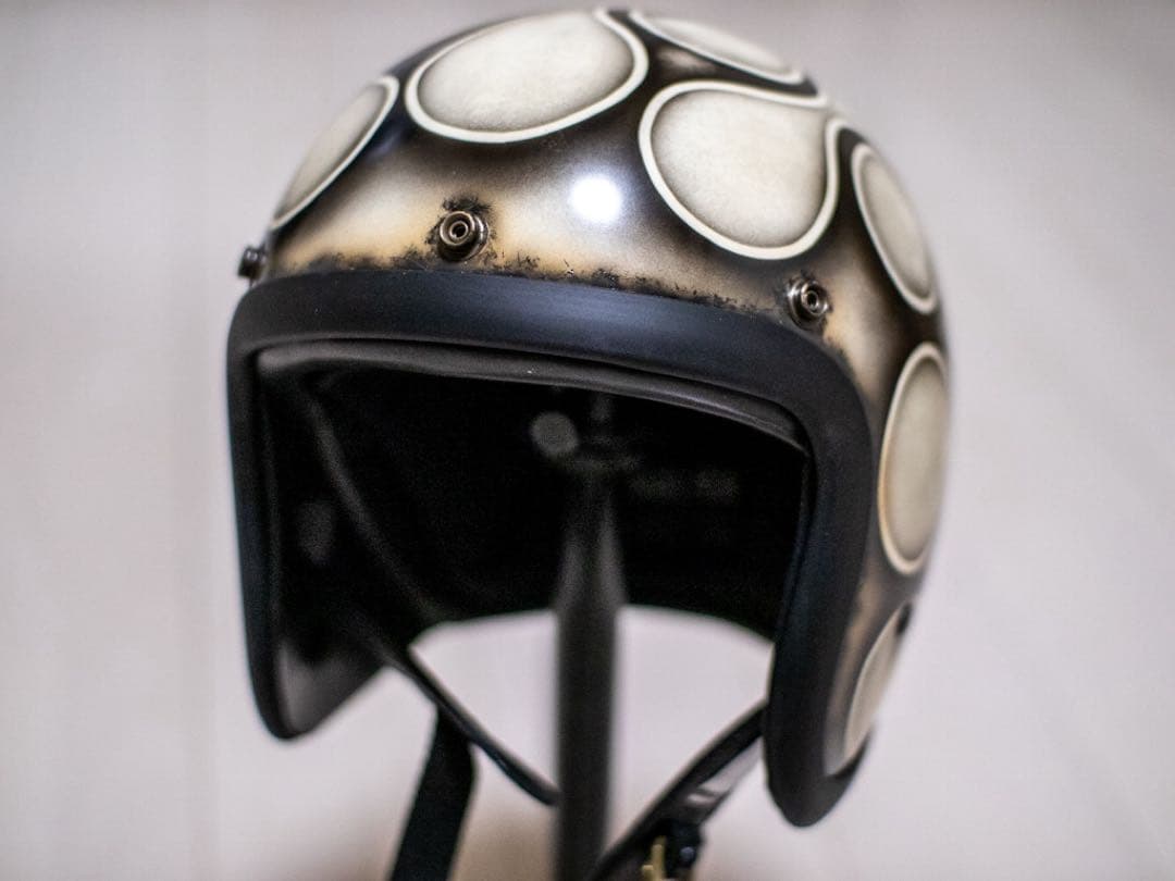 M 極小帽体　500tx スモールジェット　アイボリーエイジング黒フレア