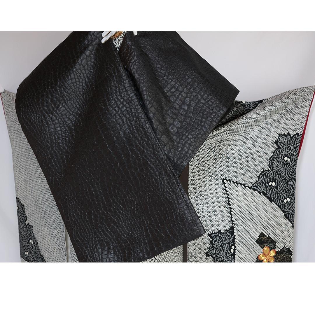 人気総絞り！黒・他 160cm 振袖単品 単体 正絹 成人式 前撮り BM13