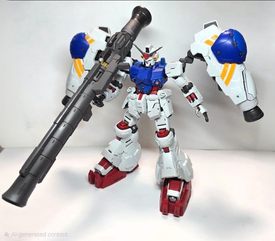 1/100 MG GP02 サイサリス 試作2号機 素組完成 特注台座付