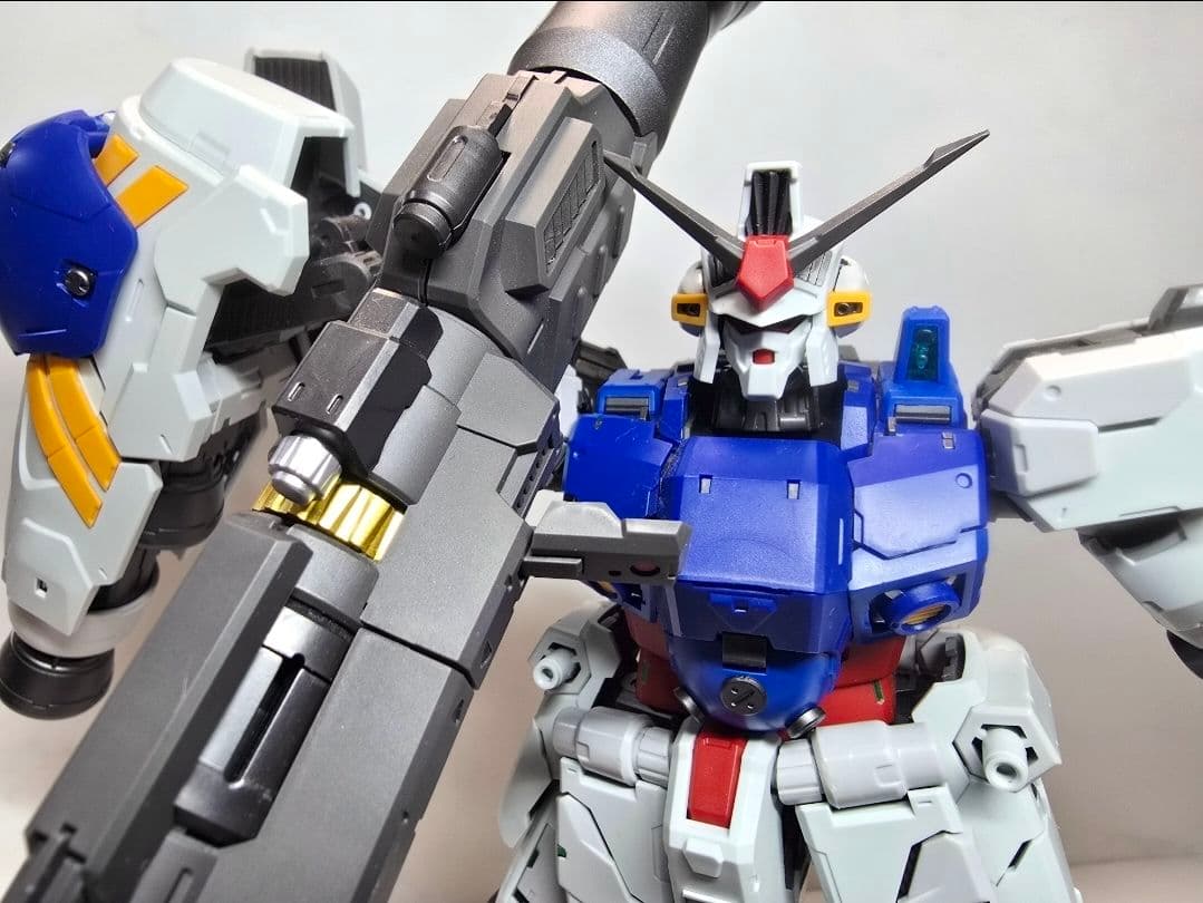 1/100 MG GP02 サイサリス 試作2号機 素組完成 特注台座付