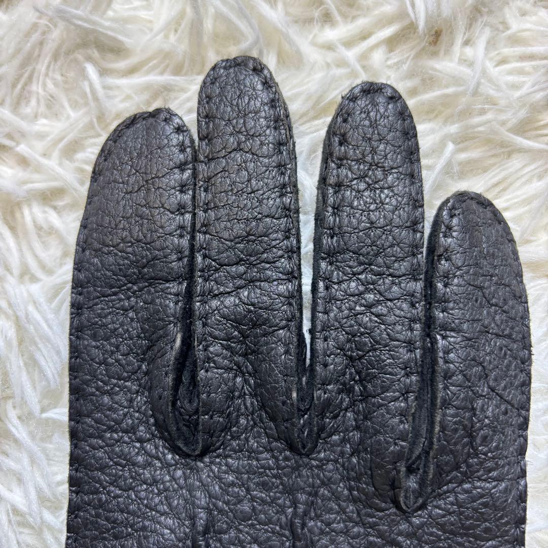 Kuro✨DENTS デンツ ペッカリーレザー　グローブ 革手袋 英国製