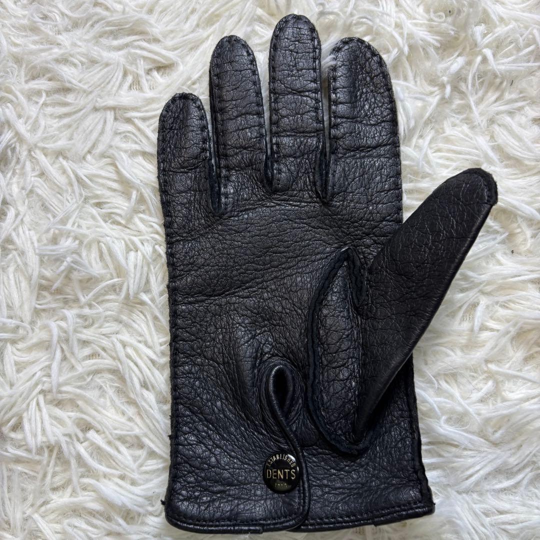 Kuro✨DENTS デンツ ペッカリーレザー　グローブ 革手袋 英国製
