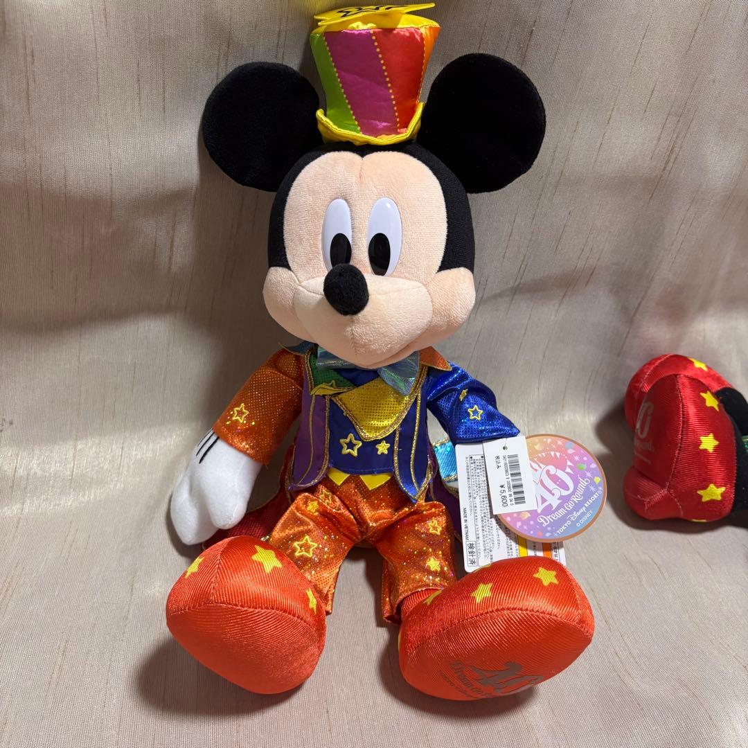 ディズニーリゾート 40周年 ミッキー　ミニー　ぬいぐるみ