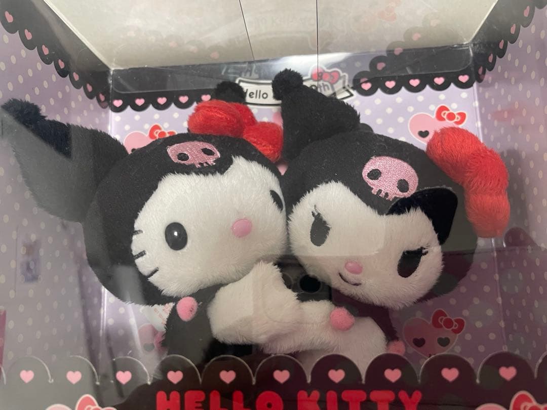 未開封　レア　ハローキティ　40周年 記念　ぬいぐるみ　クロミ　コラボ　サンリオ