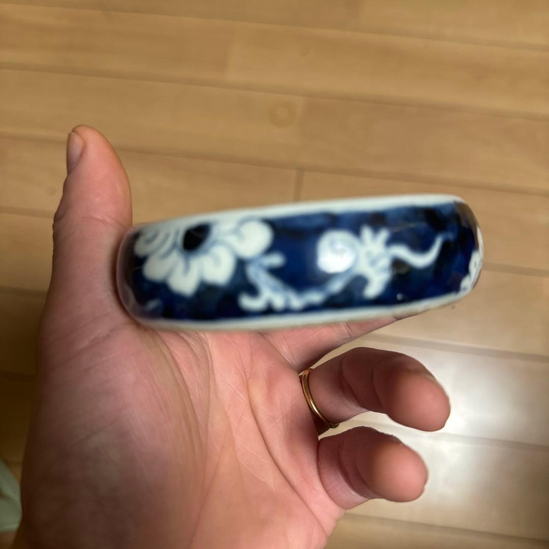 大明弘治年製 青花硯台