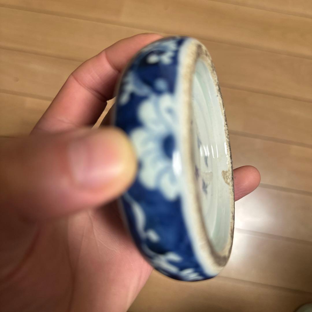 大明弘治年製 青花硯台