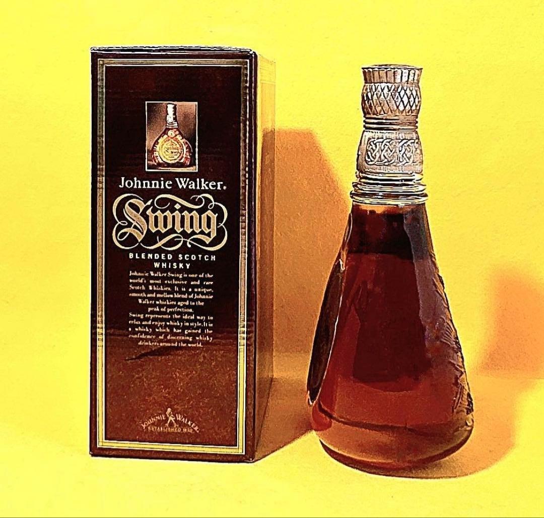 80s未開封品JonnieWalkerジョニーウォーカー古酒スウィング箱スコッチ