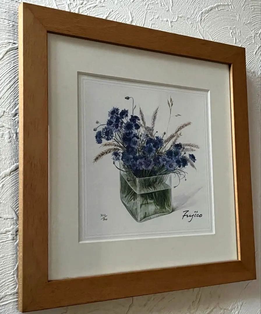 【限定品】 Fujico 矢車草　ボタニカルアート