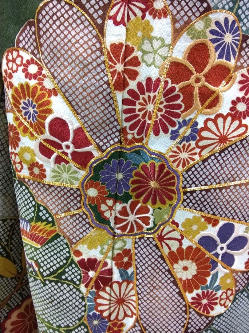 振袖フルセット、正絹振袖レトロ、成人式、重ね衿、帯揚げ帯締め、西陣高級袋帯、襦袢