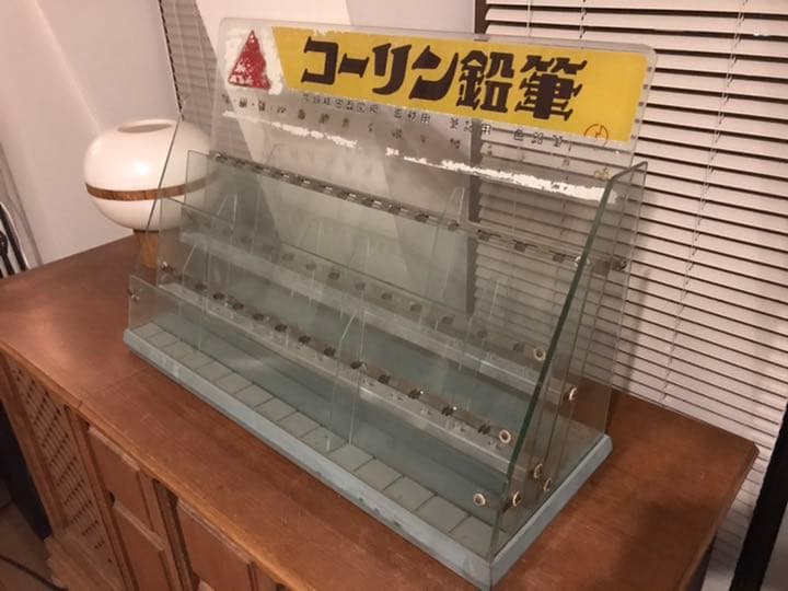 昭和レトロ　コーリン鉛筆　店舗什器　ディスプレイ