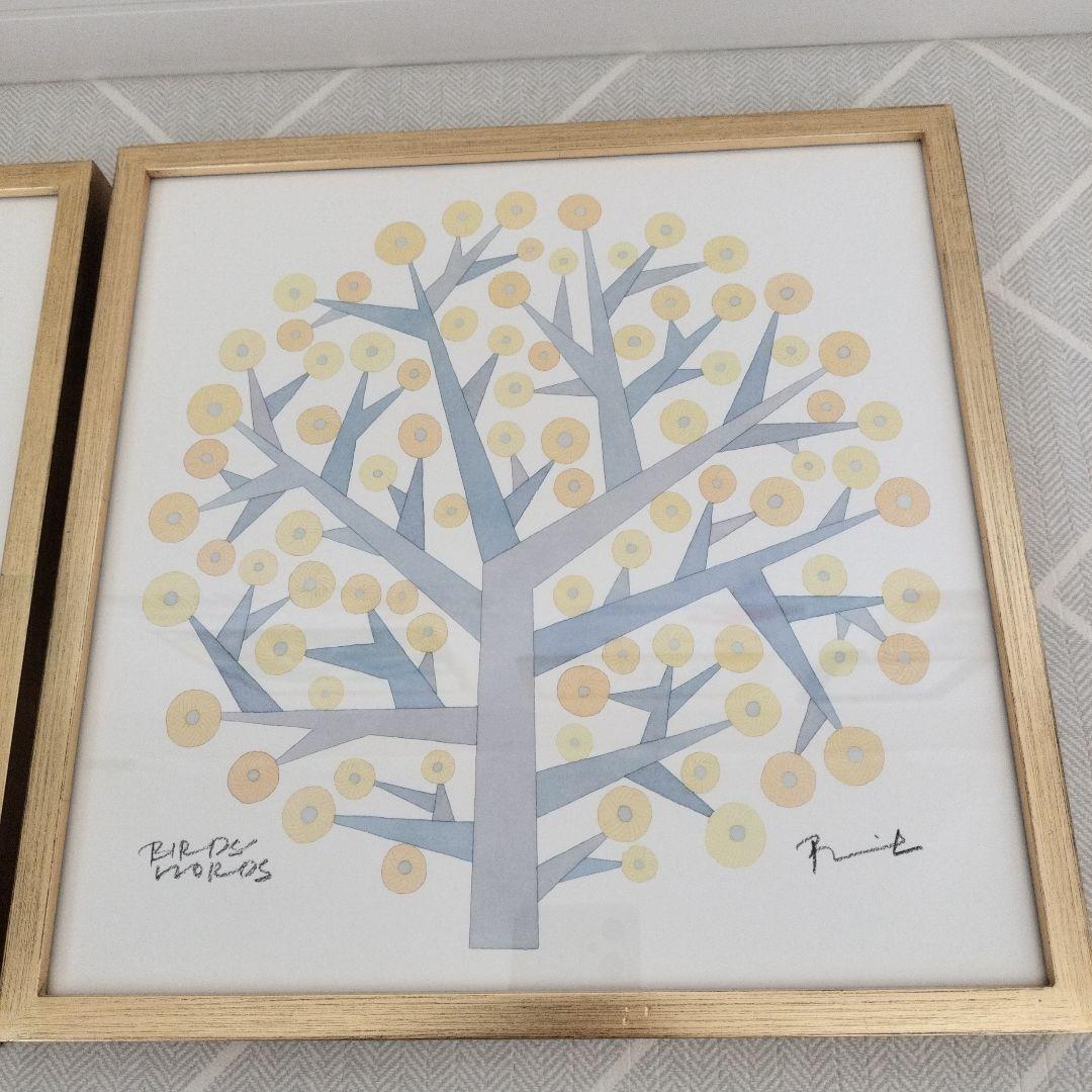 バーズワーズ　アートポスター　額縁入　２種