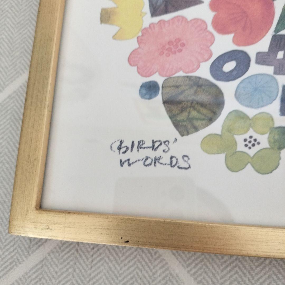 バーズワーズ　アートポスター　額縁入　２種