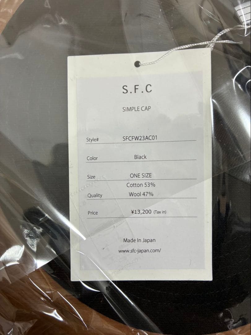 帽子 S.F.C/SIMPLE CAP