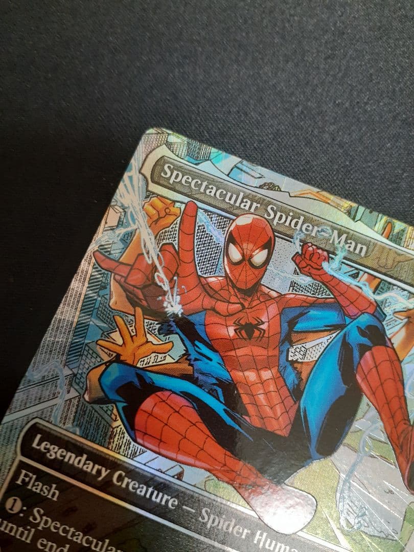 mtg スペクタキュラー・スパイダーマン 英語　テクスチャー　foil