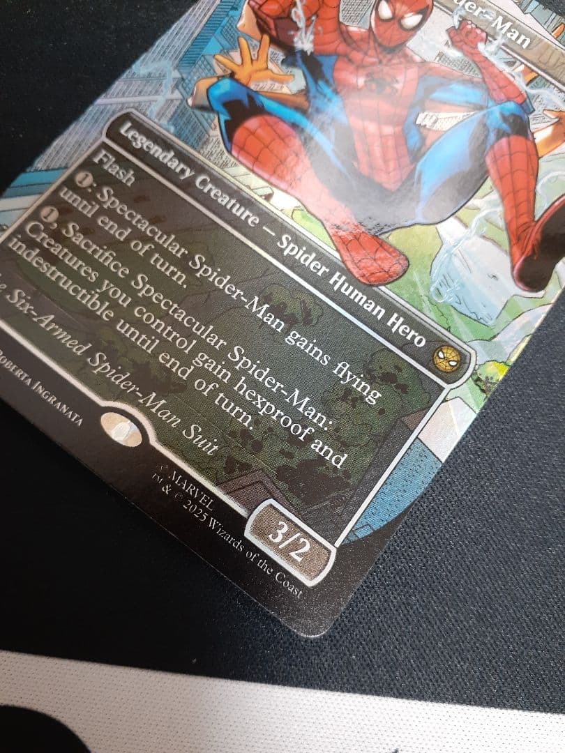 mtg スペクタキュラー・スパイダーマン 英語　テクスチャー　foil