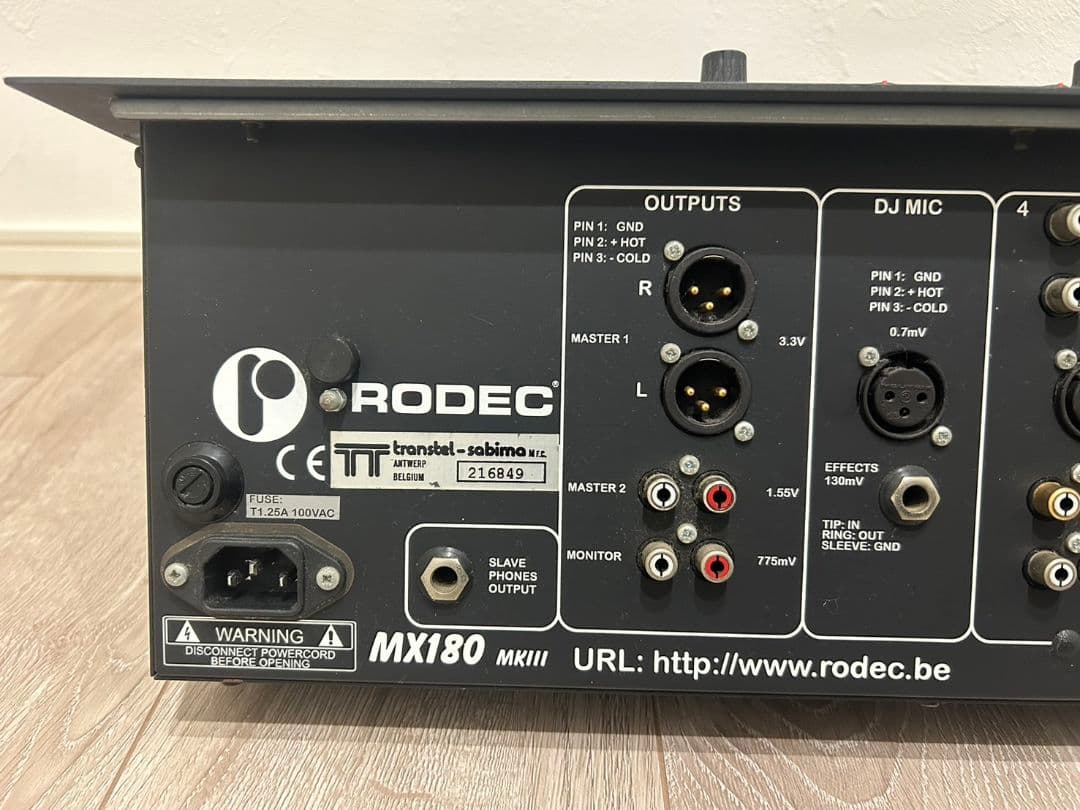 RODEC MX180 MKIII 　ミキサー DJサウンド