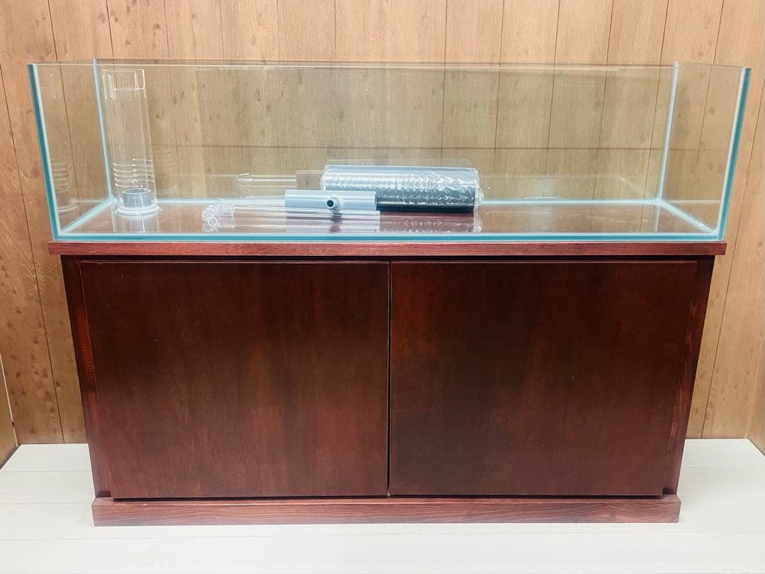 限定1セット一台のみ！　1200ｘ300ｘ300㎜オーバーフロー水槽 セット