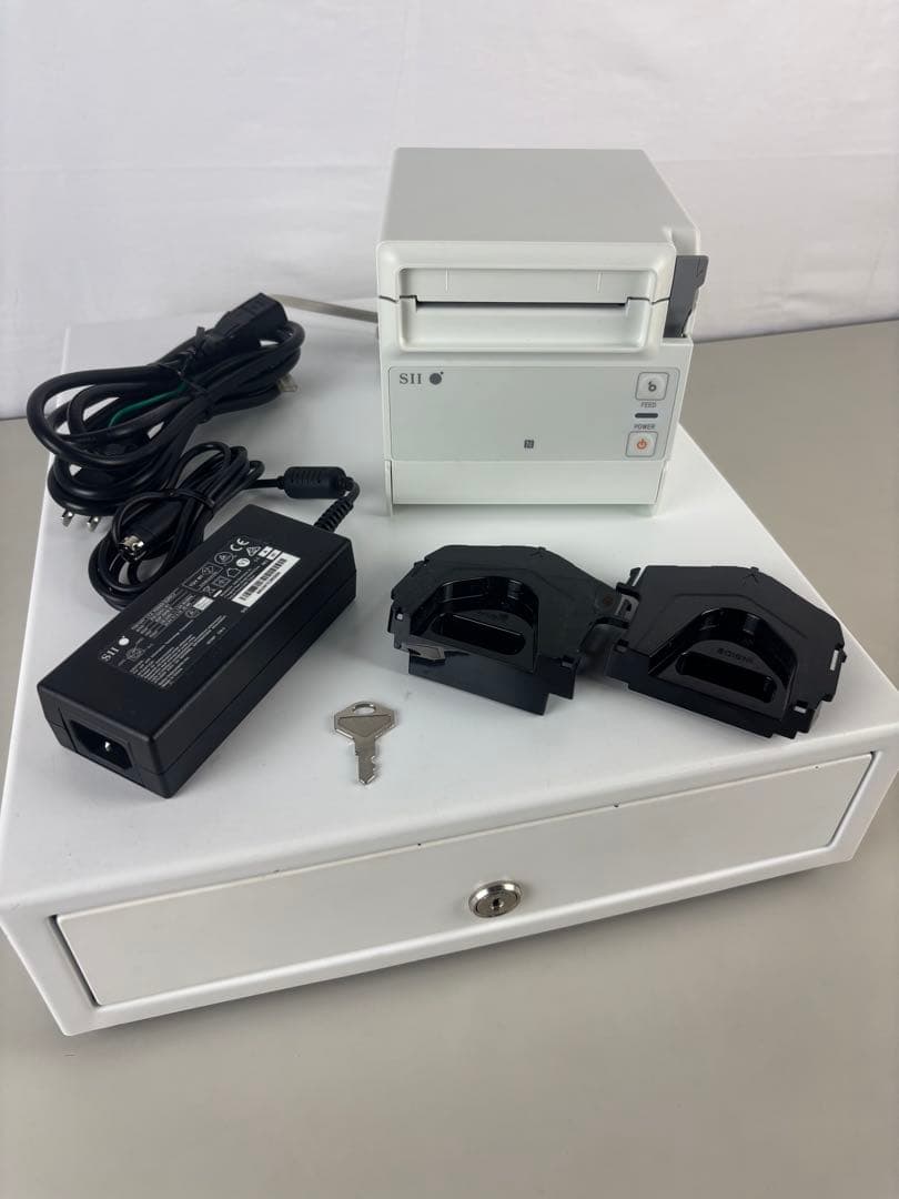 SII レシートプリンター ホワイト 付属品付き