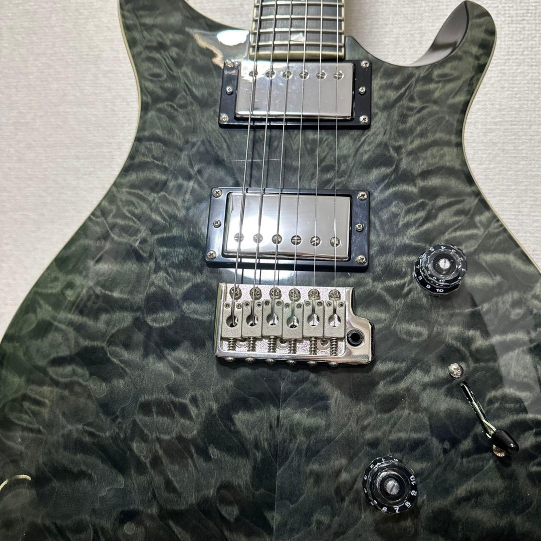 PRS SE Custom24 Gray black ソフトケース付き