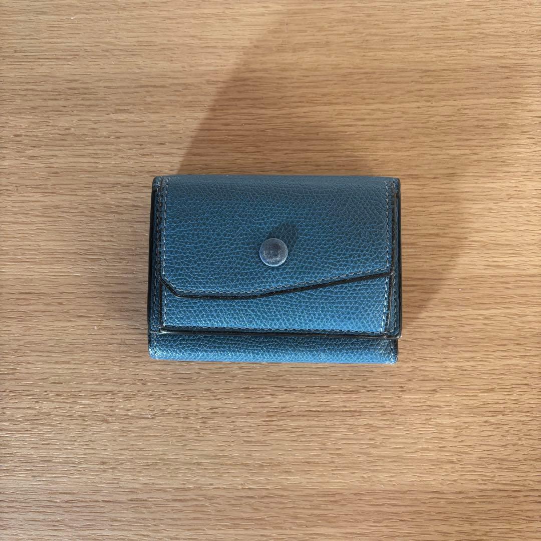 ★最終価格★Valextra ヴァレクストラ コンパクトパース コバルトブルー