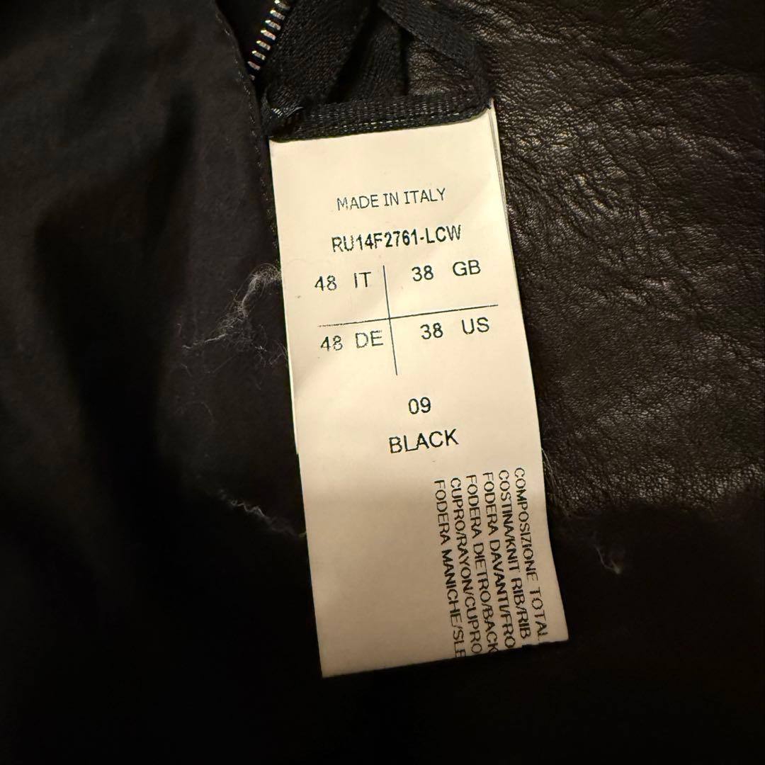 ジャケット・アウター RICK OWENS LEATHER BIKER JACKET