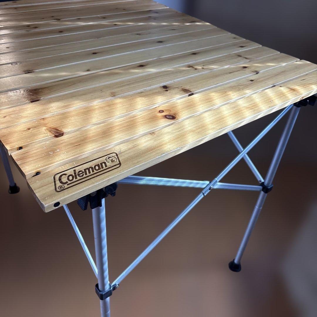 Coleman ナチュラルウッドロールテーブル　90
