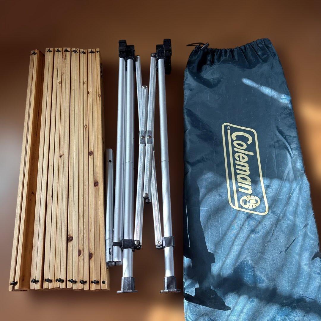 Coleman ナチュラルウッドロールテーブル　90