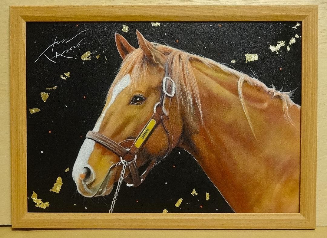 上鈴木正一 油彩画 B4『オルフェーヴル7』新作原画 超・超オススメの作品です!