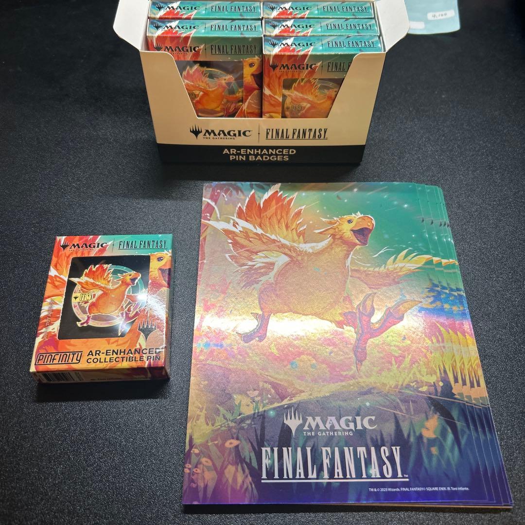 チョコボ ピンバッジ ポストカード ホイルカード