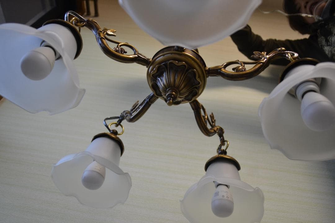 【美品】大塚家具 BRA-1419／5 シャンデリア 約6〜8畳用