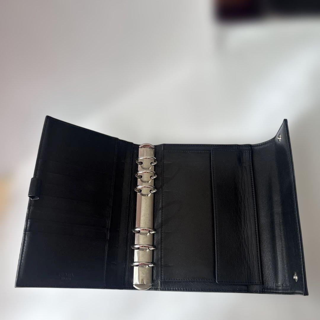 PRADA プラダ　手帳カバー黒