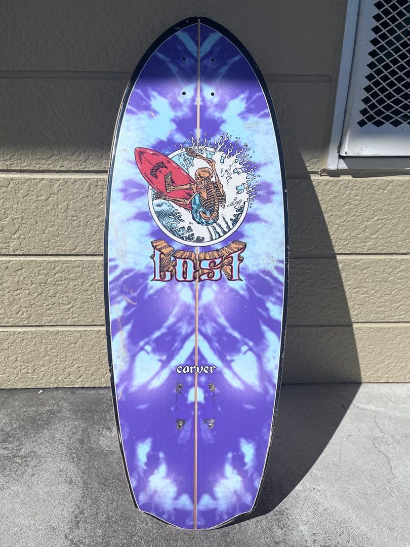 Lost Carver スケートボード タイダイ柄