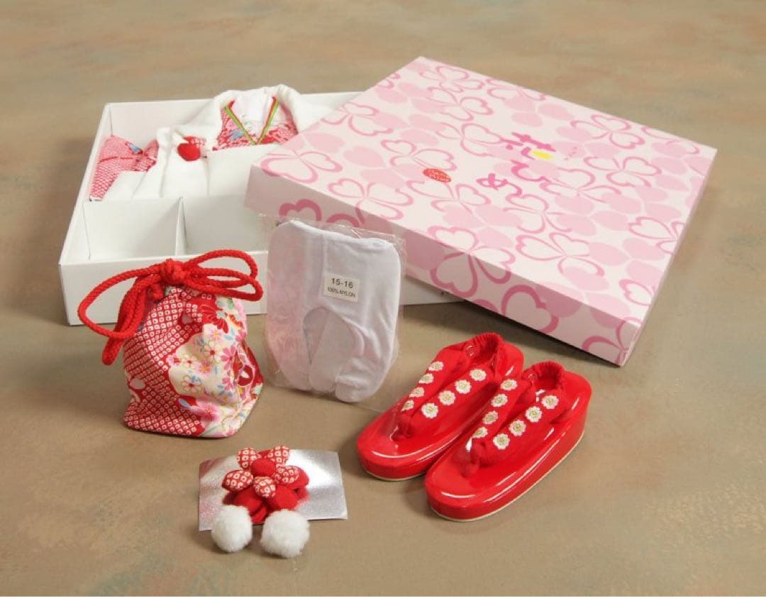 (中古品)七五三 着物 3歳 女の子 被布セット ひな祭り 販売 購入
