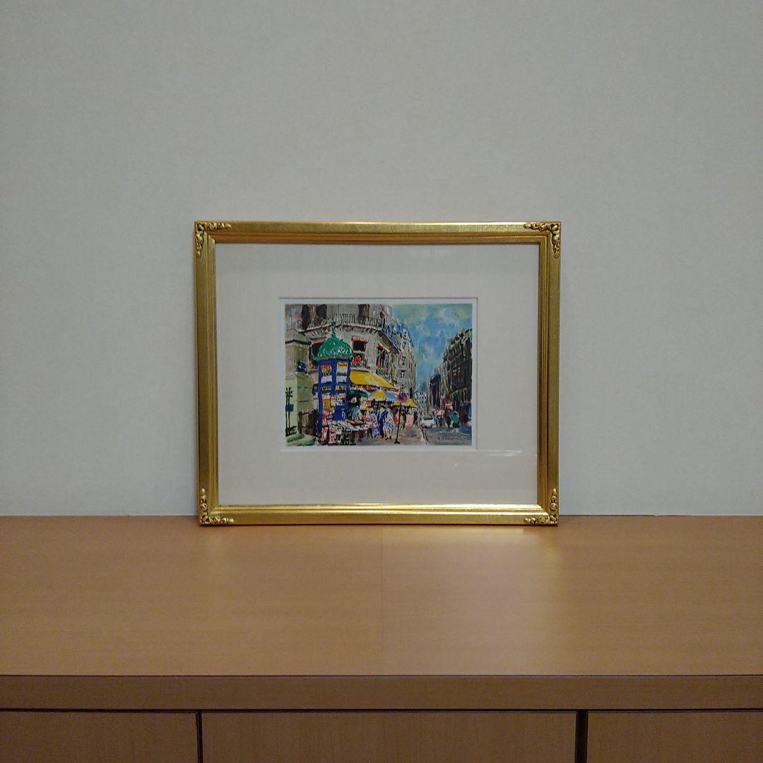 児玉幸雄　リトグラフ　「サントノーレ通り」