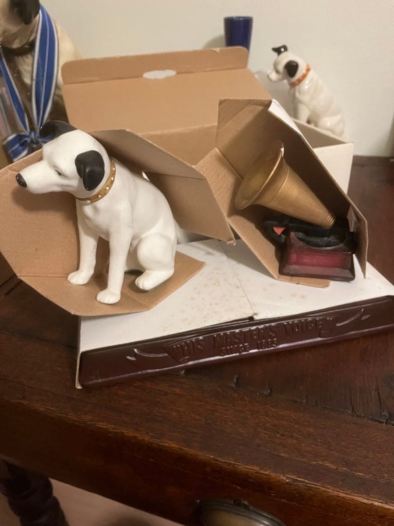 【希少】Victor 3点セット　陶器製置物　非売品