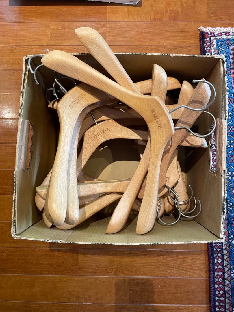 天然木ハンガー　木製ハンガー　25本