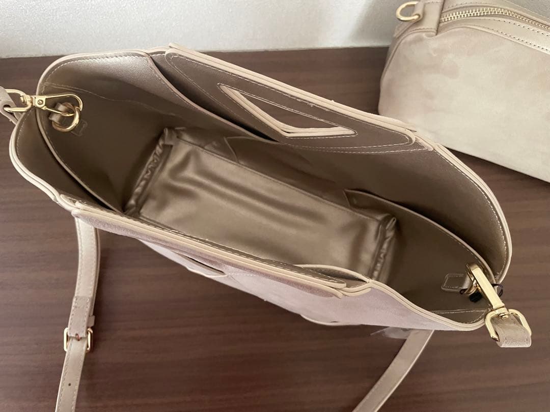 FENNEL スエードトライアングルハンドルバッグ