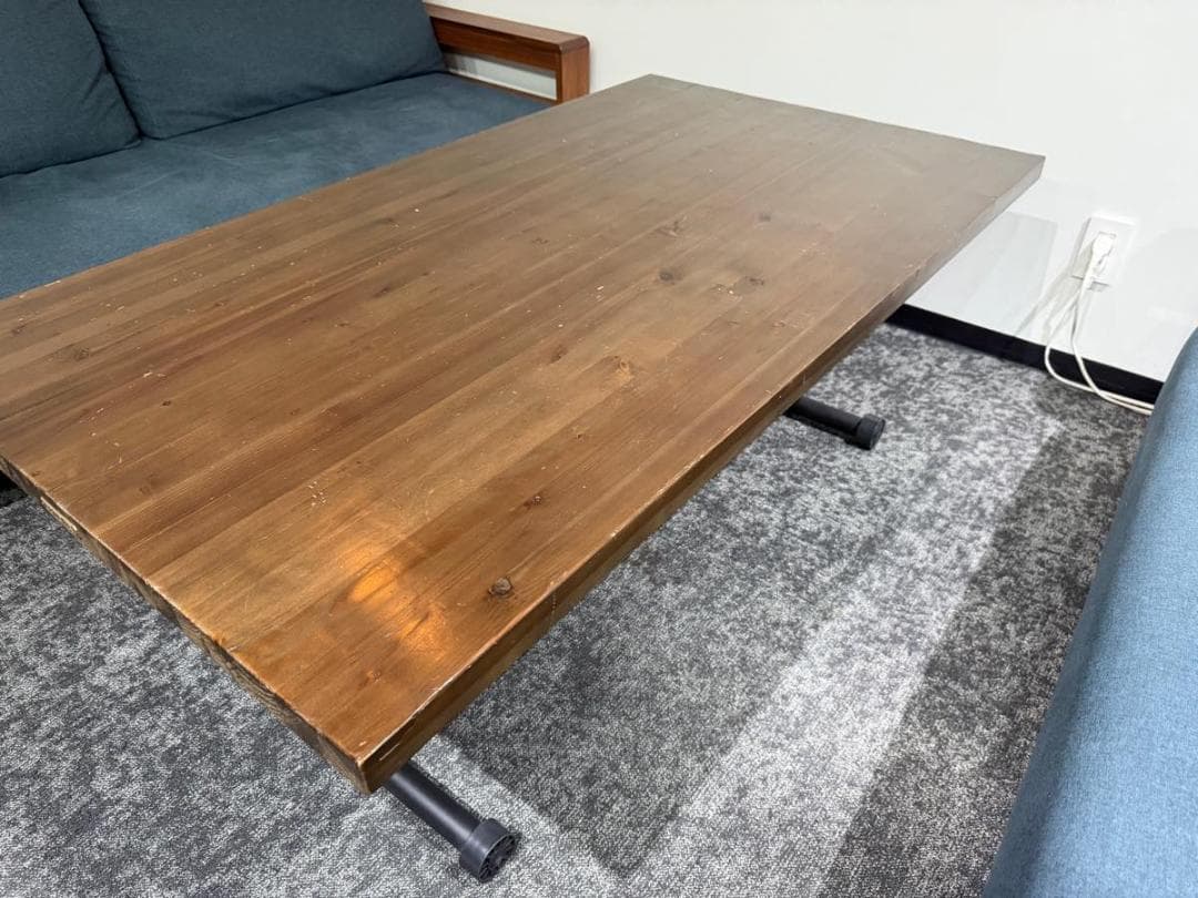 UP PULLEY LIFTING TABLE おしゃれ昇降式ダイニングテーブル