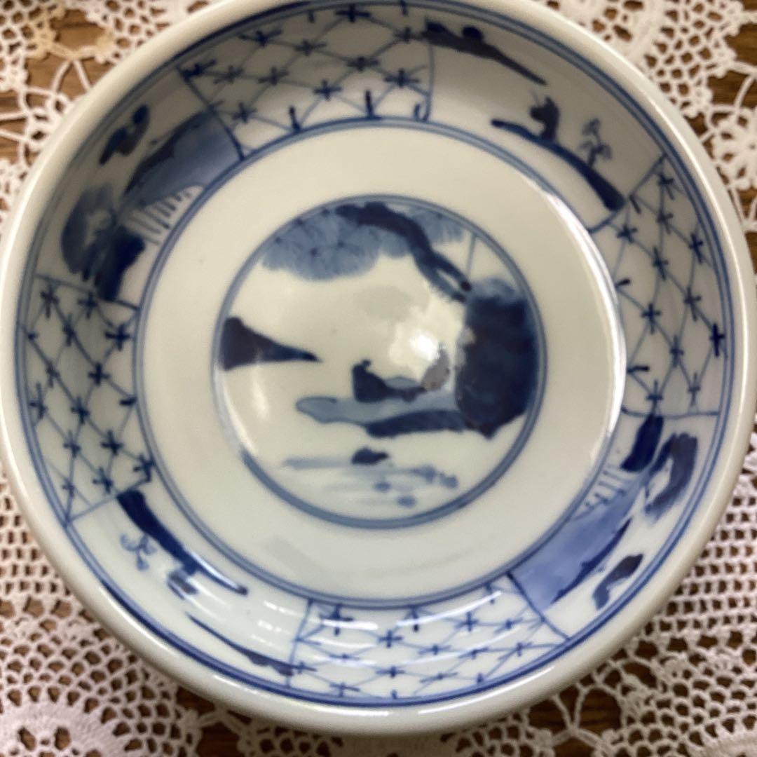 k5 呉須　鉢　10入り　昭和