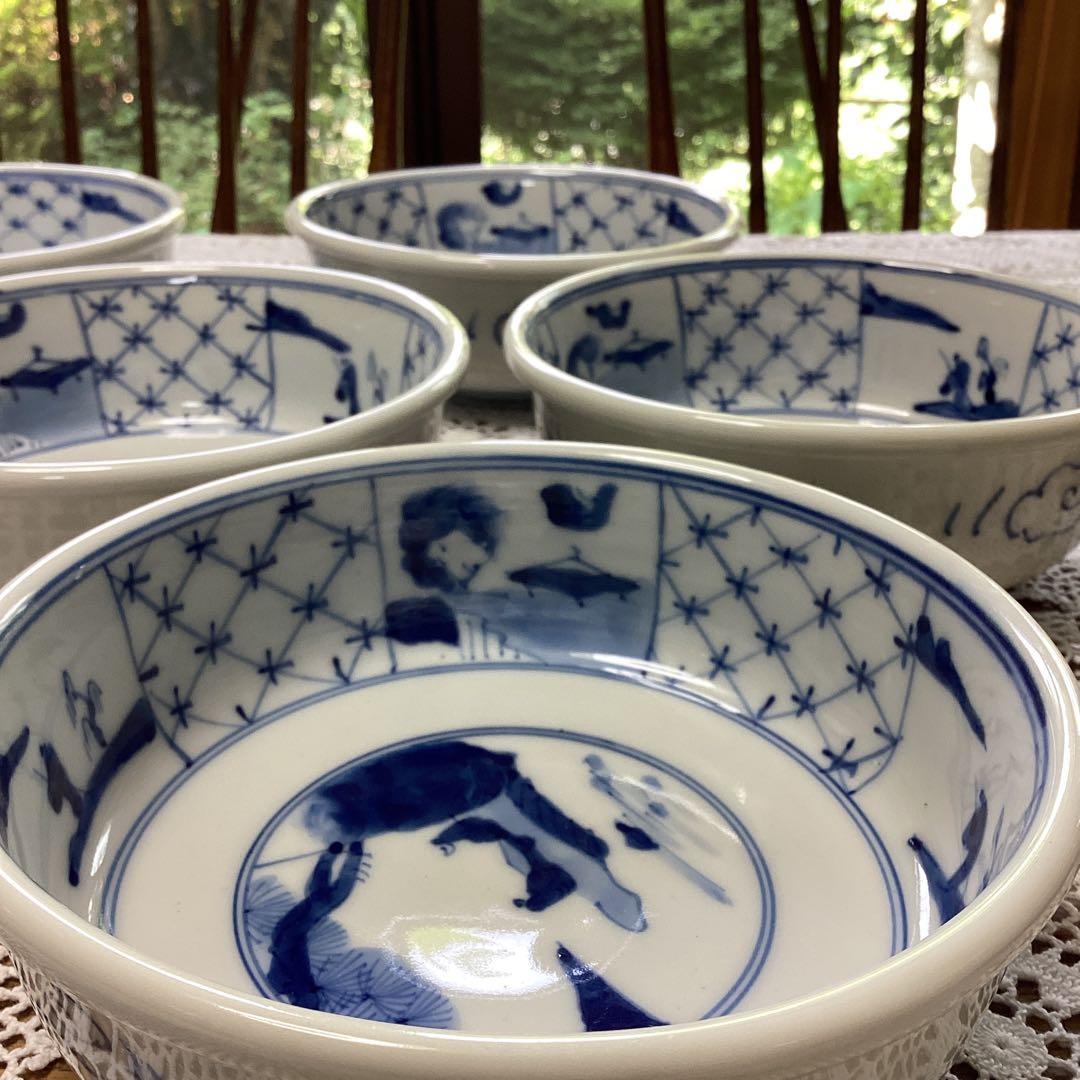 k5 呉須　鉢　10入り　昭和