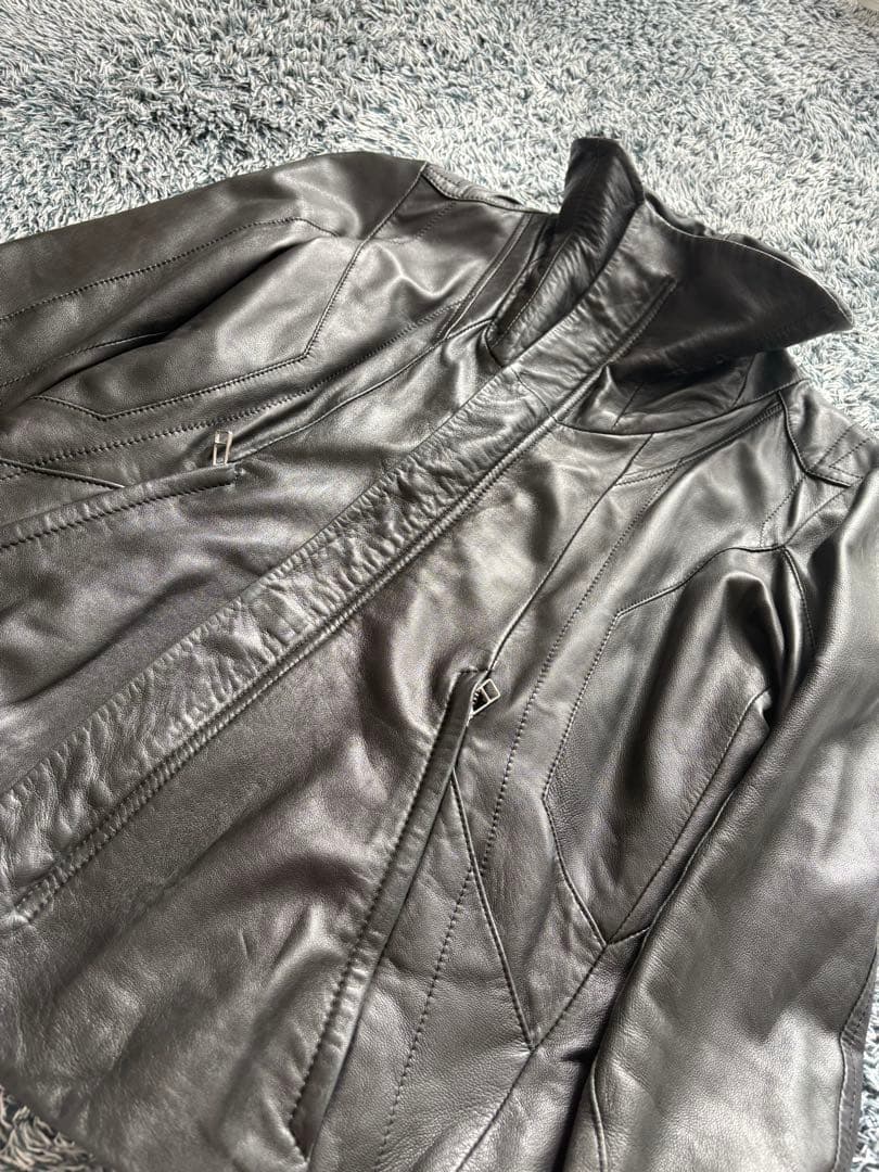 ekam 2way レザージャケット　ハイネック