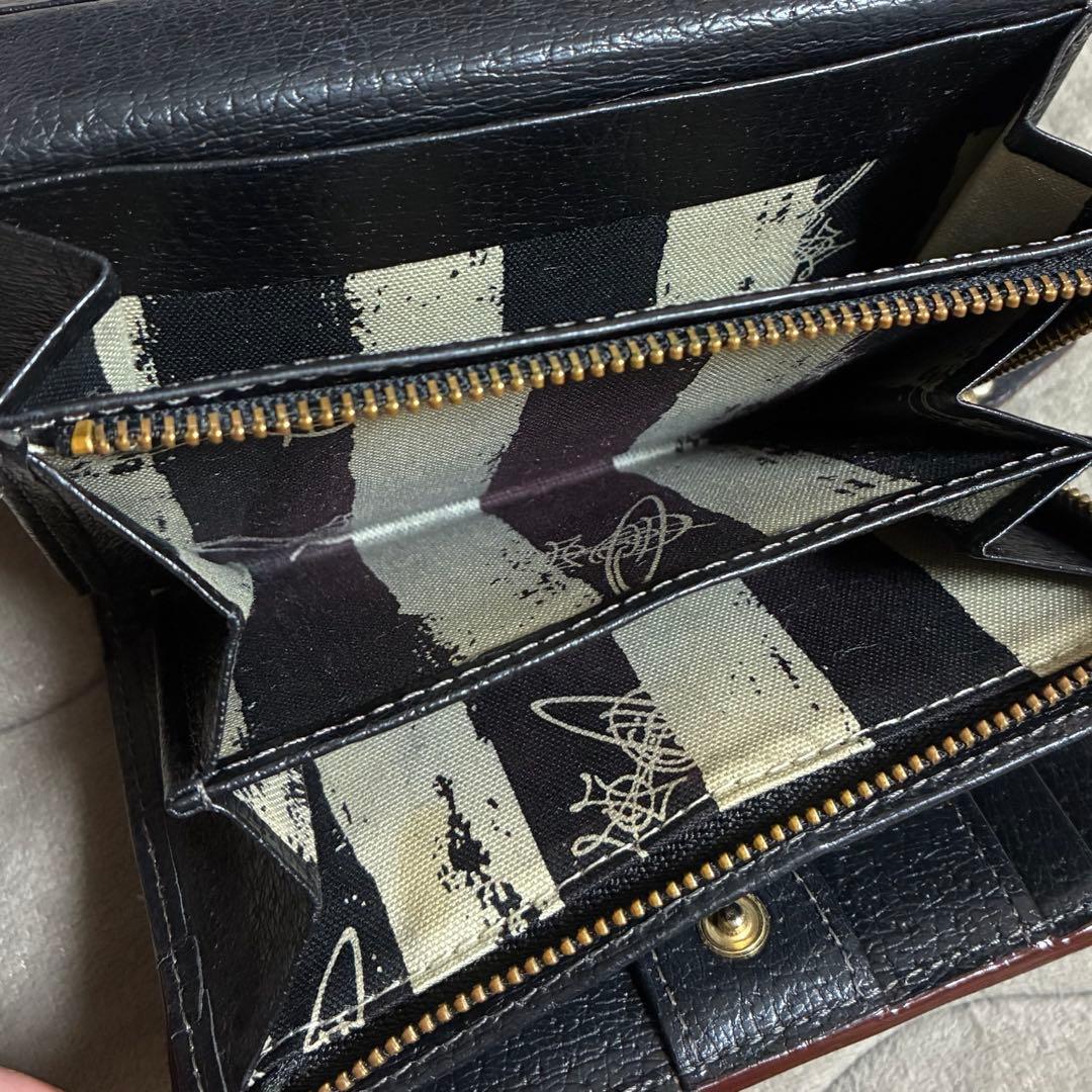 【VivienneWestwood】ヴィヴィアンウエストウッド三つ折り財布・黒