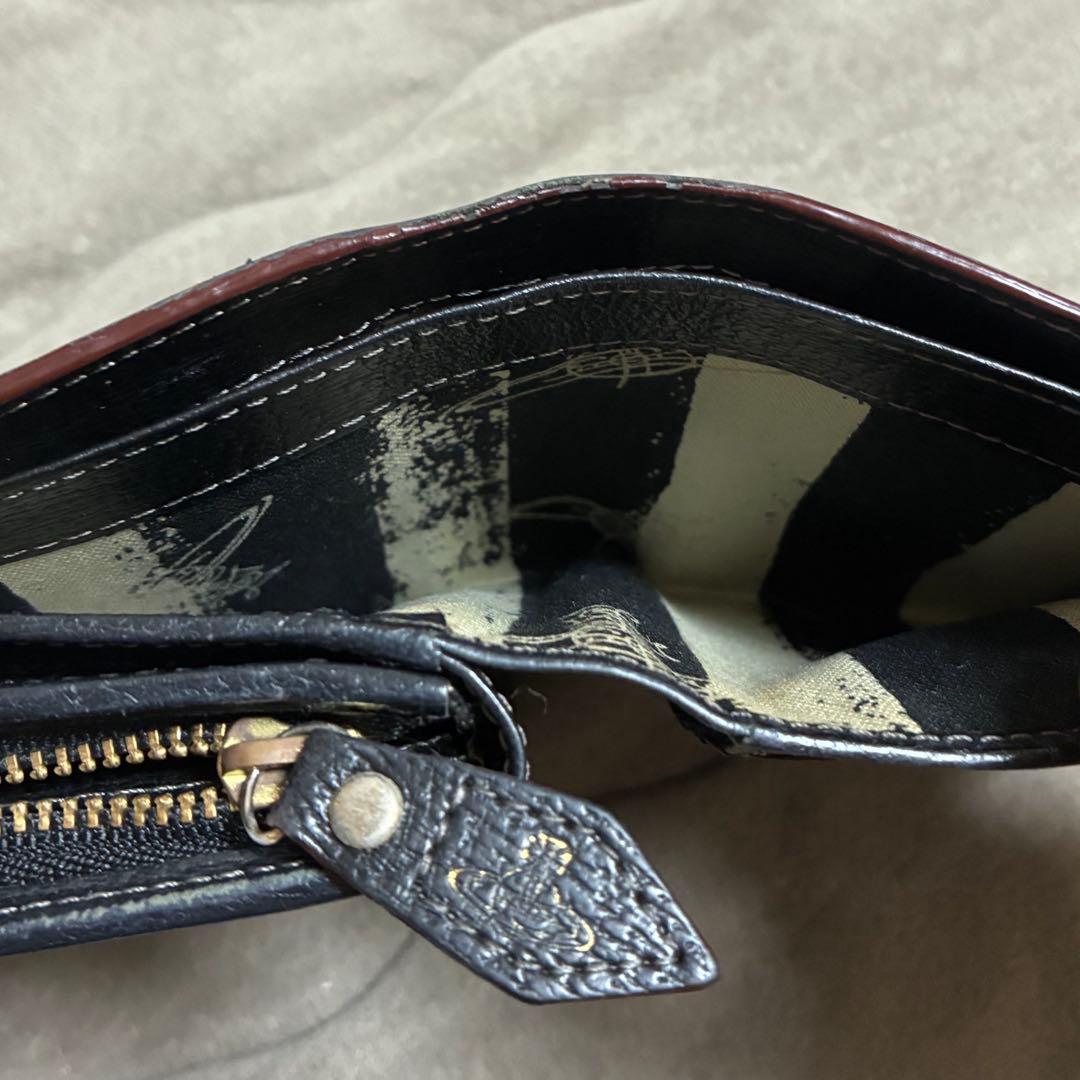 【VivienneWestwood】ヴィヴィアンウエストウッド三つ折り財布・黒