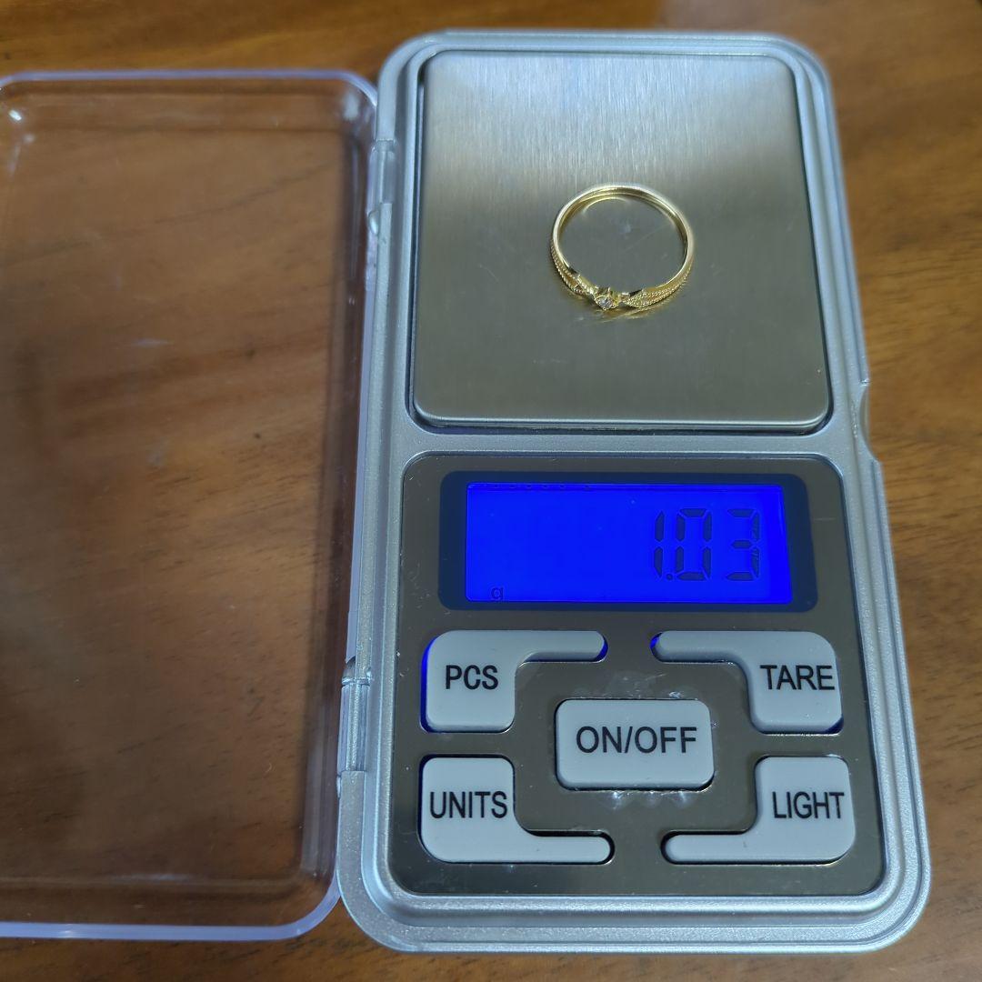 ete　K18YGダイヤモンドリング