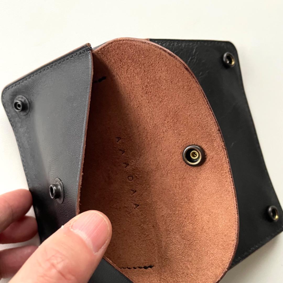 ご注文品　ミドルトラッカーウォレット　ダールブラック　ホースハイド