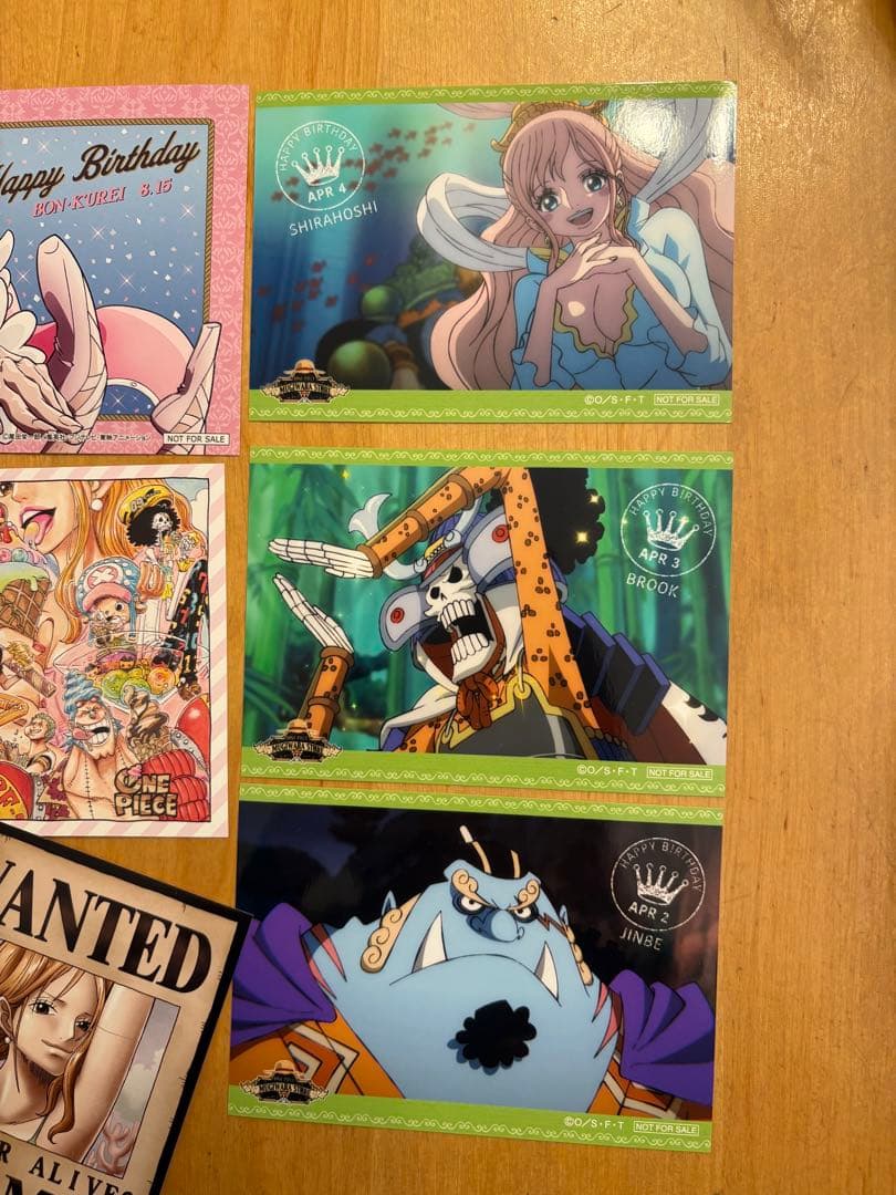 One Piece 誕生日ブロマイド 、手配書ブロマイド