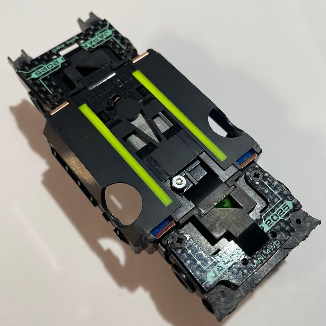 ミニ四駆　MSフレキ　タミヤカーボン　強化ユニット　POMトルク増し①