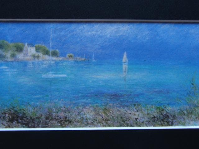 岡義実、【ブルターニュ】、希少な画集画、新品高級額・額装付