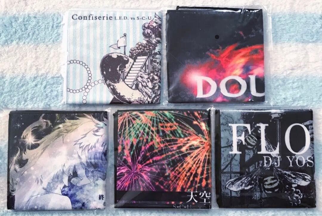 5点セット jubeat ユビート ジャケットハンドタオルコレクション